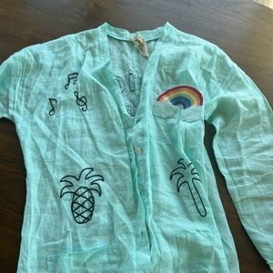 Linen romper-handmade in France